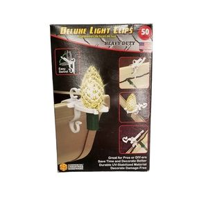 Deluxe Light Clips Shingle & Gutter Heavy-Duty 50 pieces NIB
